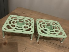 Pair Of Vintage Green