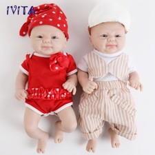 IVITA 14" Lovely Boy or Girl Doll Lifelike Full Silicone Reborn Baby Doll Infant