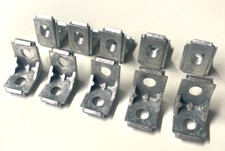 Caravan Motorhome Furniture Fixing or Floor Bracket - Aluminium - Set of Ten FB2