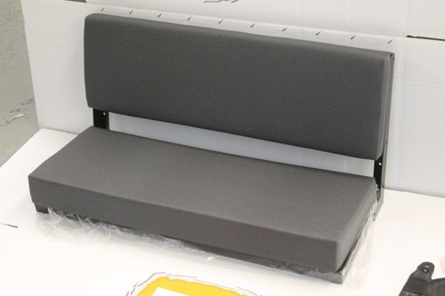 Denim twill grey vinyl rear