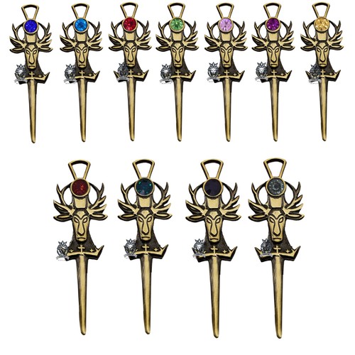 Scottish tartan kilt pins stag - kilt,