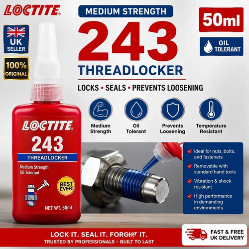 Loctite 243 thread lock - thread, 50ml
