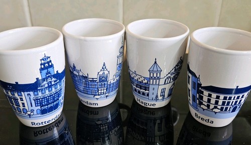 Espresso cups delft blue style - espresso,