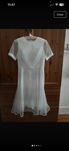 White mesh givenchy dress size - dress,