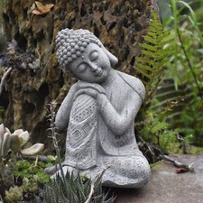 Resin meditation buddha - resin, large