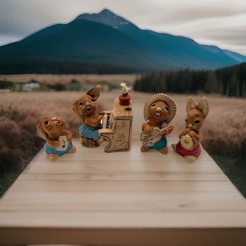 Pendelfin rabbit figurines - pendelfin,