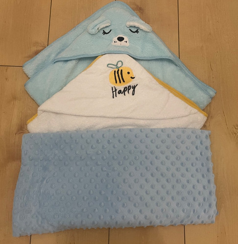 Baby boy hooded blanket - baby,