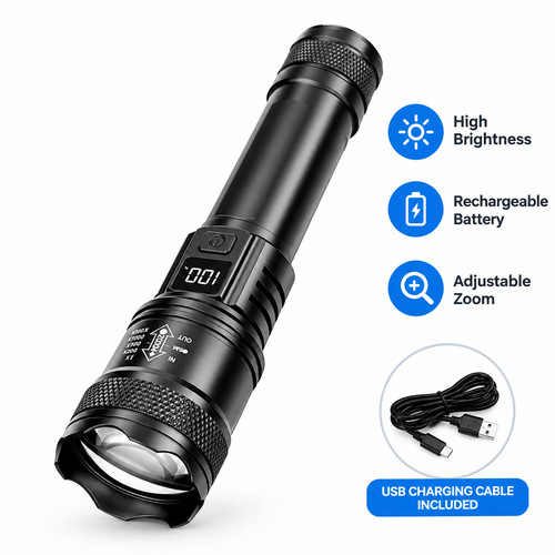 Powerful led flashlight - powerful,