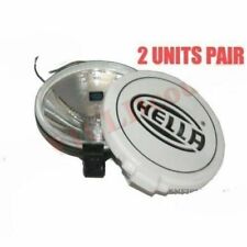 Pair Universal Hella Comet 500 Driving Lamp White Spot Light + Cover & Bulb