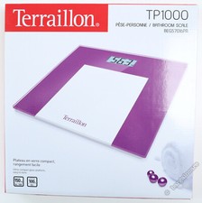 Terraillon TP1000 Bathroom Weighing Scales Glass Purple Plum Digital 150kg 100g