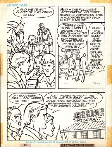 Batman original comic art - batman,