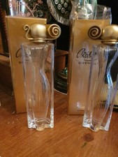 EMPTY  Pair of ORGANZA Givency 100ml Eau De parfum Bottles/boxes Women’s Display