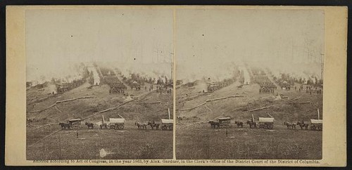 Three horse drawn - horse-drawn, covered