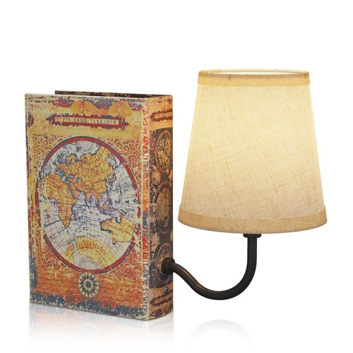 Vintage bookshelf lamp - vintage,