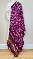 Purple Handcrafted Bandhani