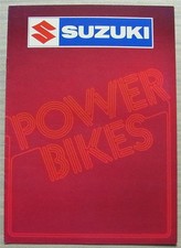 SUZUKI POWER BIKES Motorcycles Sales Brochure 1983 XN85 TURBO GSX750ES GSX1100E