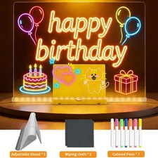 LED Note Board w/ 7Colour Pen