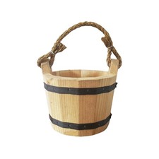 - Wooden Bucket 6" x 8" Water