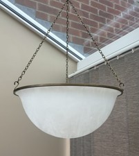 Vintage Glass Uplighter Light