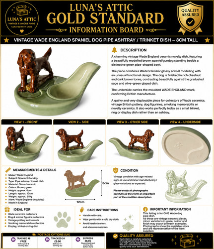 Vintage wade england spaniel - vintage,