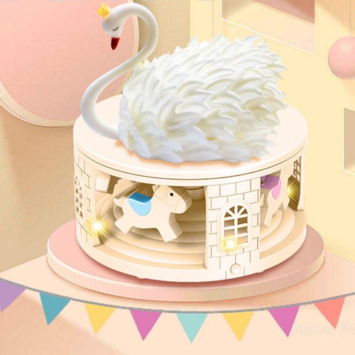 Revolving carousel cupcake - revolving,