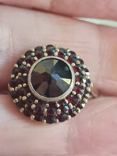 silver bohemian garnet ring stunning