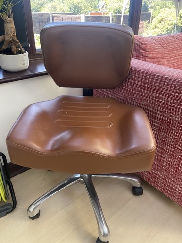 Brown faux leather office - faux,