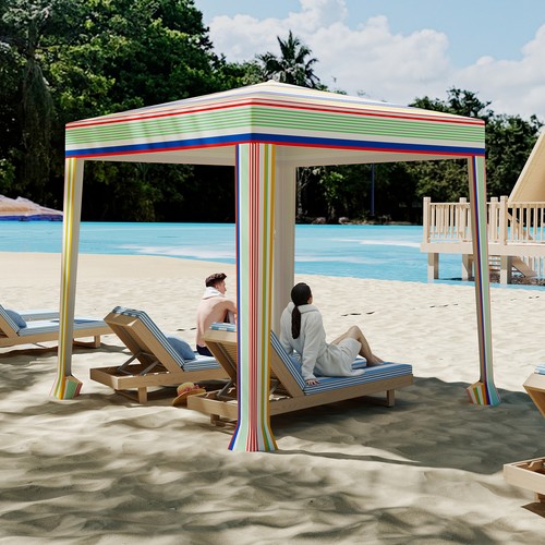 Quick setup foldable beach - quick,