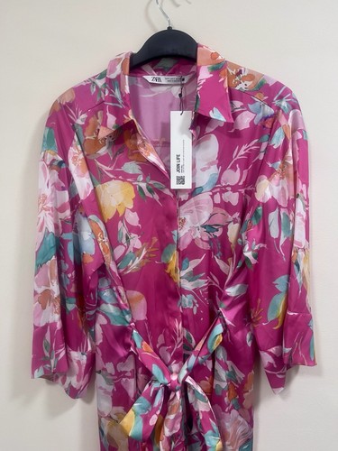 Zara shirt dress pink - zara,