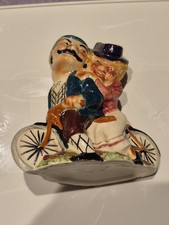 RARE SHORTER AND SONS POTTERY BICYCLE VASE VGC For Age circa 1939 unboxed 