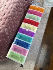 10 Drawer Rainbow Plastic Storage Box Units Office Home REALLY USEFUL BOX Kids