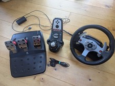 Logitech G25 Racing Steering Wheel with Pedals and Shifter Force Feedback