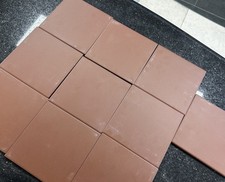 146 x 146mm Unglazed Red Quarry Tile x10