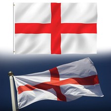 England Flag 5x3' 3x2' 8x5' St George Cross Flags English Eyelets UK SELLER