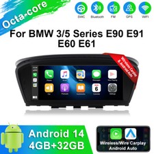 8.9" Android Auto Carplay Stereo  WIFI For BMW 3/5 Series E90 E91 E60 E61 CCC