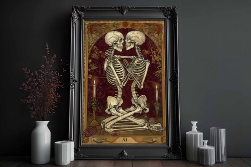 Skull picture gothic print - gothic,
