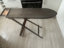 Rare Antique Vintage Ironing Board with Sleeve Solid Pine Wood Wooden Retro