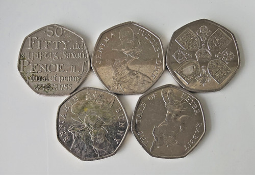 British 50p coin collection - 50p,