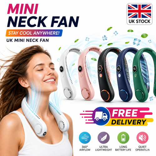 Neck fan hands free - fan, bladeless