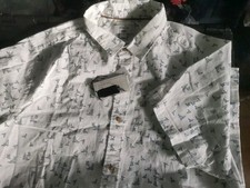 M&Co Bird Print Shirt White
