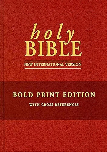 Niv bold print bible with - niv,