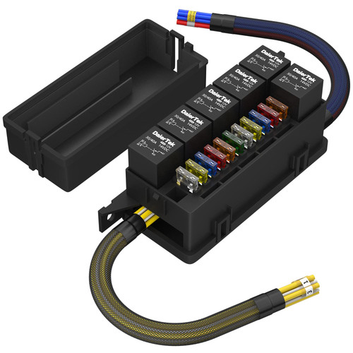 12v fuse relay box with - fuse, 6