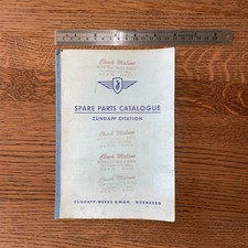 ZUNDAPP CITATION MOTORCYCLE OWNERS MANUAL HAND BOOK SPARE PARTS CATALOG
