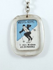 Keychain - Sports Holidays - Raclet - Aix En Provence 1960S - Skier