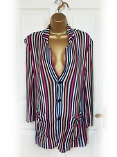VINTAGE MISSONI Colourful Striped Open Cardigan, size M 10/12 - VGC