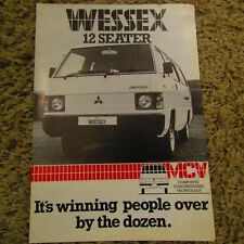 MITSUBISHI WESSEX 12 Seater 1597cc 1.6 Bus People Carrier UK Brochure 1983