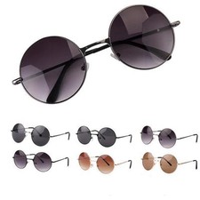 Vintage Round Lens Metal Frame Sunglasses John Lennon  60s 400 UV