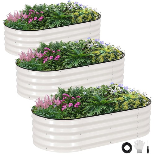 White galvanized raised - galvanized,