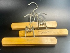Set Of Three(3) Nevco Diplomat Vintage Wooden Pant/Skirt Hangers