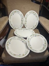 5 Churchill Super Vitrified, Hotel Ware Floral Pattern large oval plates 